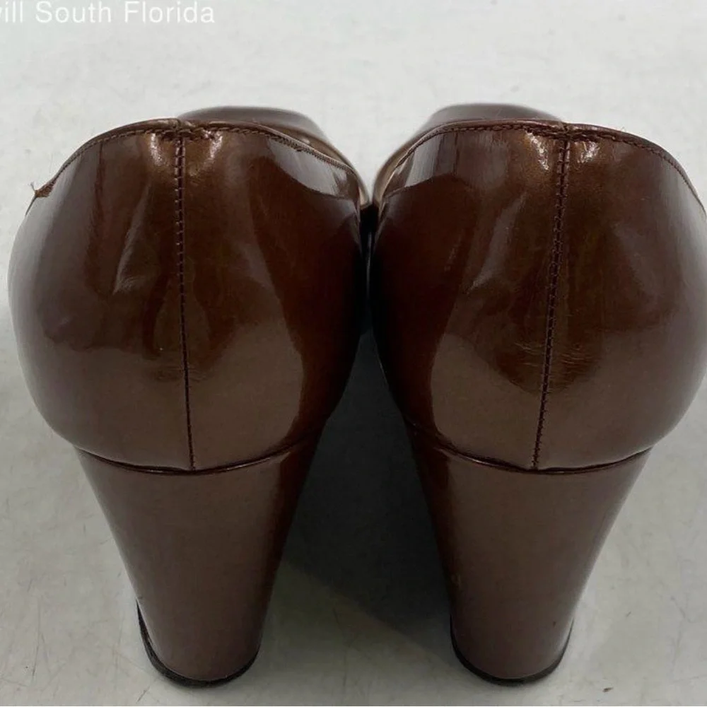 Christian Louboutin Brown Wedge Pumps